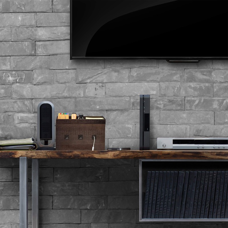 Relaxdays Bamboo Cable Box, Hide Power Strip & Cables, Cable