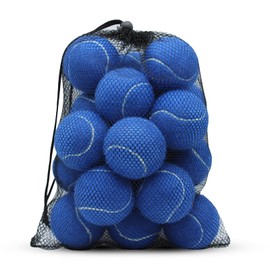 SHYUJAJIE Tennis Balls, 20 Pack Training Tennis Balls,High Elasticity Practice Tennis Balls for Beginner, Exercise Playing Balls for Pet Dog (Dark Blue)