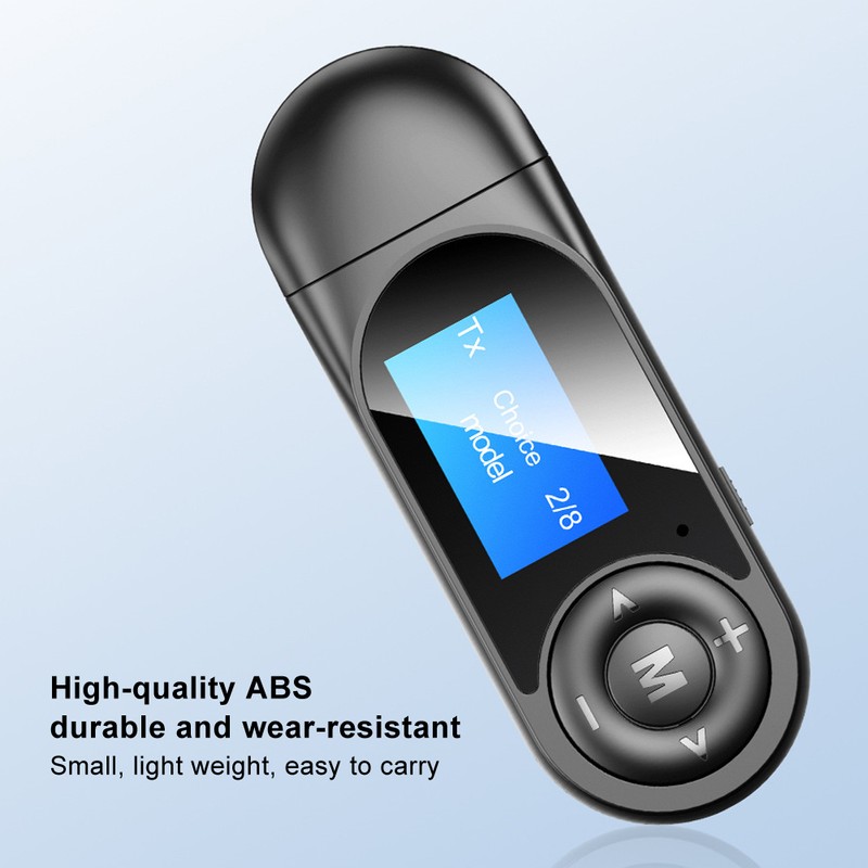 Bluetooth 5.0 Audio Adapter Wireless Transmitter Receiver with LCD for
