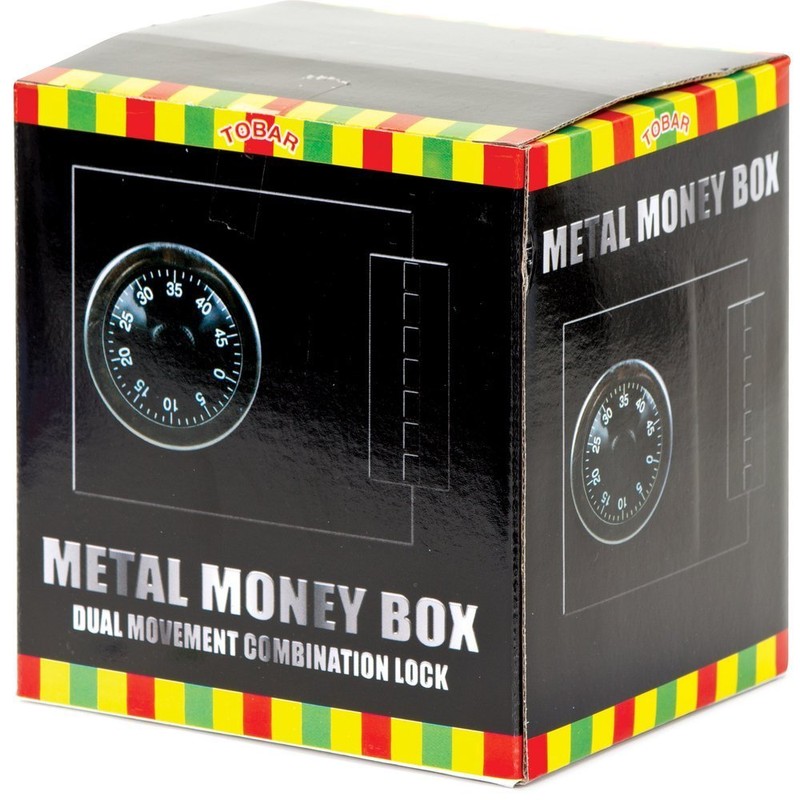Combination Money-Box Safe (Color May Vary - Black, Red, Blue)