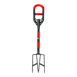 Roamwild Multi-Digger Garden Digging Spading Fork – Fibreglass Light Weight Gardening with Unique Dual Soft AIR Light Grip Technology & Soil Lump Cutting Bladed Tines (Fork)