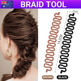 Fish Bone Hair Braiding French Braid Tool Roller Magic Twist Styling Bun Maker-Versatile Fish Bone Braid Tool- Ideal for All Hair Types