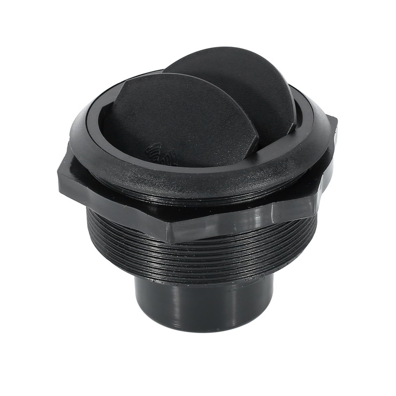 X AUTOHAUX 2pcs 63mm Universal Black Air Conditioning Vent Outlet