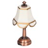 Miniature Lamp 1/12 Scale White 6cm Overall Height Battery Operated