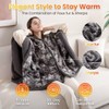 WOOMER Wearable Heated Blanket 50”×70“, Soft Faux Fur & Cozy