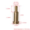Yibuy Copper Current Pogo Pins Probe Golden 2mm Dia 6mm