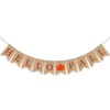 7-gost Burlap Hello Fall Banner Pumpkin Autumn Thanksgiving Day Supplies