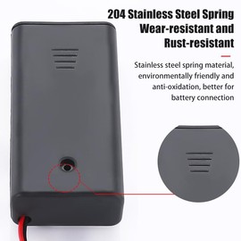 Kisoy DIY House Accessory for Dollhouse Miniature-3 PCS AA Battery Packs with 6 PCS LED Light Wires