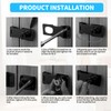 Pack of 2 Security Hasp, Cabinet Lock with Key, 3