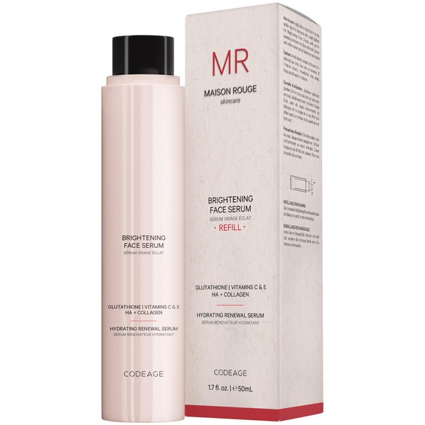 Maison Rouge Brightening Face Serum Refill by Codeage – Glutathione,