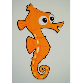 Finding Nemo Sheldon Sea Horse Die Cut Paper Piecing  Scrapbook Embellishment
