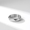 083 Base Titanium Ring, Multi-faceted Cut, Sparkle, Rotation, Width 0.2
