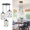 Osimir 3-Light Dining Room Chandelier Light Fixtures, Black Pendant Lighting