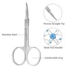 Eastrise Nail Scissors,Eyebrow Scissors,Professional Multi-Purpose,Manicure Curved Blade Scissors for Men
