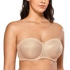 DELIMIRA Women's Strapless Bras Underwire Non Padded Support Multiway Bandeau