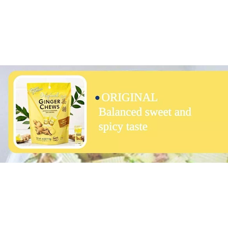 Prince of Peace Ginger Chews Candy Original (100% Natural) 4oz(Pack