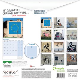 2024 Banksy, If Graffiti Changed Anything Wall Calendar