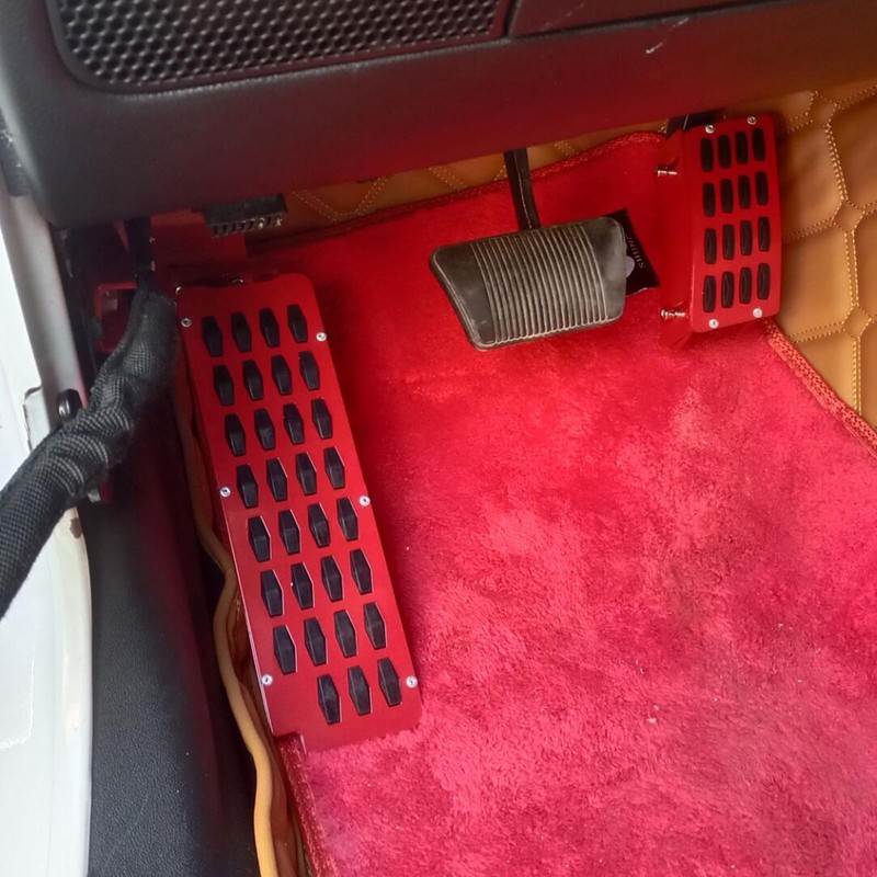 PKEDUO JK Dead Pedal Left Side Driver Foot Rest Pad