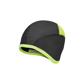 SEALSKINZ | Wacton| Windproof All Weather Skull Cap | Cycling Accessory | UV & Wind Protection Neon Yellow