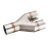 Dual Exhaust Y Pipe 2.00" Dia Single Inlet to 2.00"