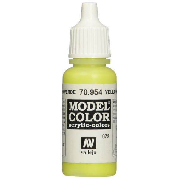Vallejo Yellow Green Model Color 2 Paint, 17ml