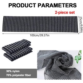 2-Pack Long Back Towel Exfoliating Bath Towel,Sima Exfoliating Towel,Japanese Exfoliating Towel,Body Wash Towel Strong Shower Bath Japanese Back Scrubber Great Lathers Exfoliating Cleansing,Stripe