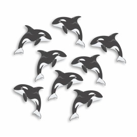 x8 Orca Whale Stickers for Wall Decor, Covering Marks, Mugs & Cups, Car Bumpers, Shower & Tile, Toilets, Laptop & More Sea Animal Vinyl Decals, Hardwearing Waterproof (Whale)