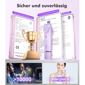 2025 4-in-1 Bikini Trimmer Women's Intimate Area, Skin-friendly and Irritation-Free SFE Certified, Pain Free Pilation German TXO Technology: Intimate Shaver for Women for Face, Body, Bikini Zone