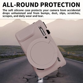 G7X Mark II Case, Protective Case for Canon Powershot G7X Mark II Digital Camera, Removable Lens Cover Silicone Sleeve Soft Camera Cover Rubber Protective Body Skin- Grey