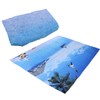 Decorative Tapestry Beach Sea Scenery Pattern Polyester Fiber Hanging Carpet