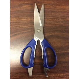 Chicago Cutlery Kitchen Stainless Steel Blue Handle Scissors 5 pairs of 1 pack