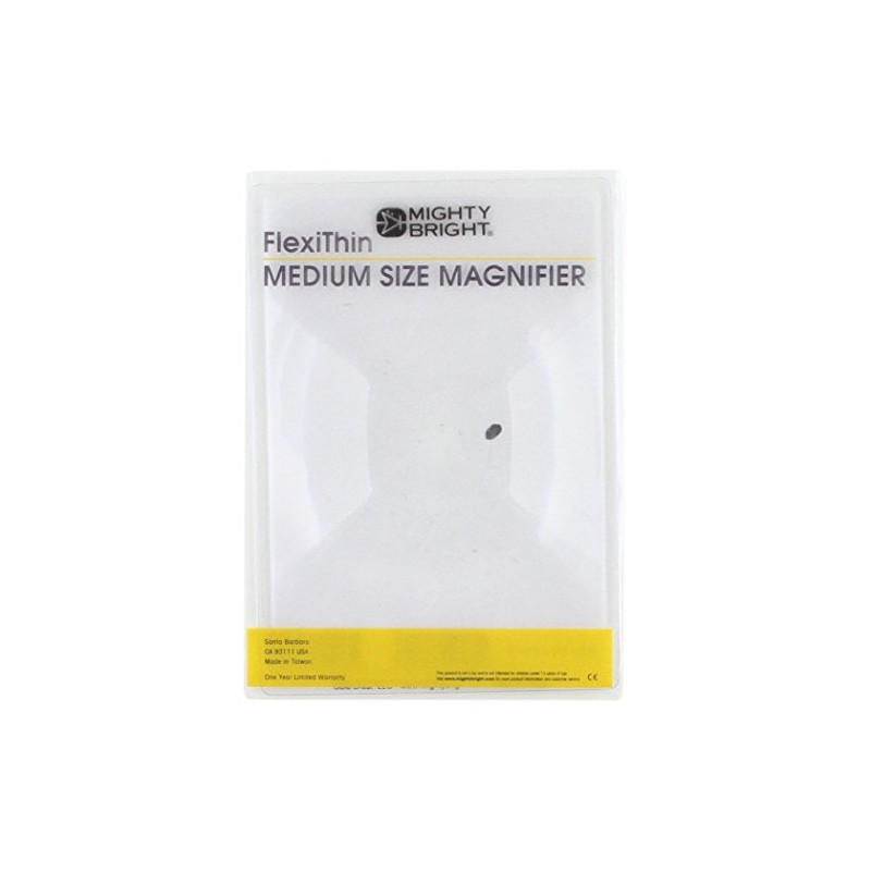 Mighty Bright Mighty Bright FlexiThin Medium Size Magnifier with, 1,