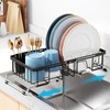 iSPECLE Small Sink Dish Drying Rack, Expandable Narrow Rust Resistant