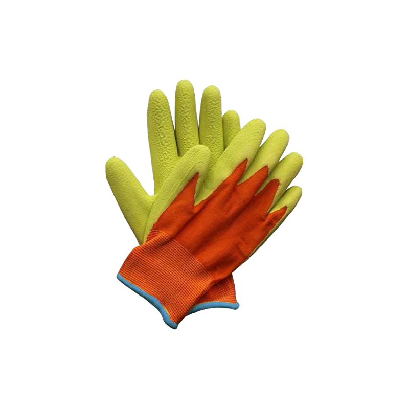 Briers Kids Junior Digger Green & Orange Gloves