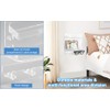 Bedside Shelf Wall Mount Organizer with Phone Cable Clips &