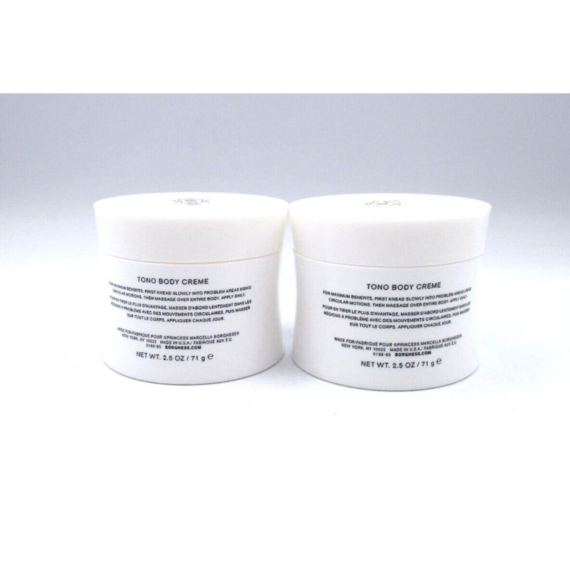 Lot / 2 Borghese Roma Tono Body Creme ~ 2.5