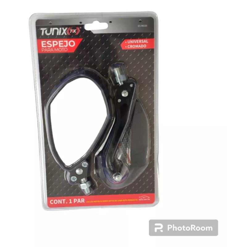 Tunix Espejo Para Moto Universal Cromado Tunix
