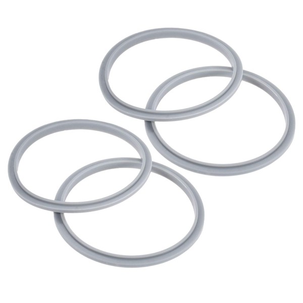 4Pcs Blender Gasket Replacement for Nutribullet Rubber Ring Seal Rings Gaskets with Lip, Compatible with Nutribullet 600/900 Series Blender (Pack of 4)
