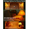 Eastiya Amber Sleep Light Bulbs: 3W Amber Warm Light Bulb