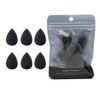 6Pcs Black Mini Makeup Sponge,Small Beauty Sponge Blender Set for