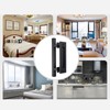 Sliding Barn Door Handle Flat Back Plate Double Sided Rectangular