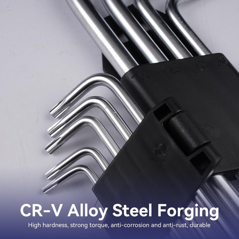 9-Piece Torx Key Set Tool, Double Headed Hex Key Set,