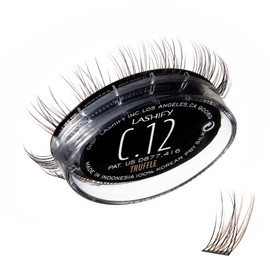 Lashify Lashify Curl 12mm Gossamer Eyelash Extensions Refill, Truffle Color, DIY False Lashes for a Natural Look