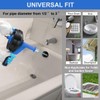 Drain Auger, Clog Remover with Drill Adapter, 25 Feet Flexible