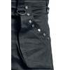 Gothicana by EMP Mens Black Studded Shorts, black