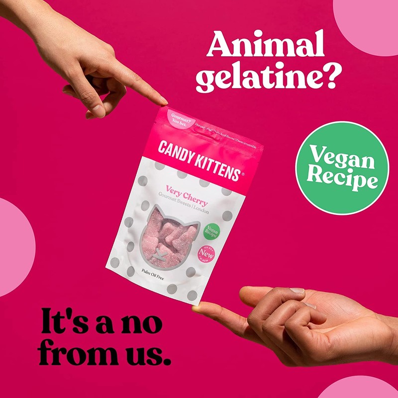 Candy Kittens Very Cherry Gourmet Sweets 140g (Pack of 1)