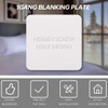 Acmerota 2Pack Single Blank Plate Hidden Screw Hole 1 Gang