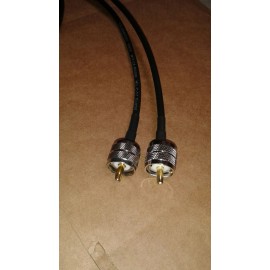 Unbranded US MADE   RG-58/U   PL259  UHF to PL259  HAM CB VHF  RF Antenna cable    15 FT