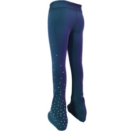 JoyCan Skating Pants, Breathable Training Wear for Figure Skating and Ice Dance Blue