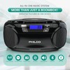 Philco Portable CD Player Boombox Bluetooth with Cassette Player All